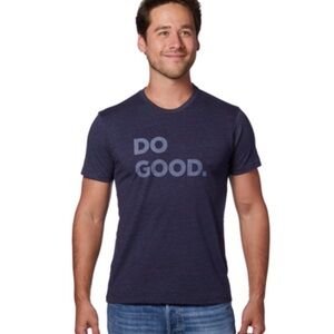Cotopaxi Men's Navy Graphic Do Good Organic Cotton Blend T-Shirt Size L